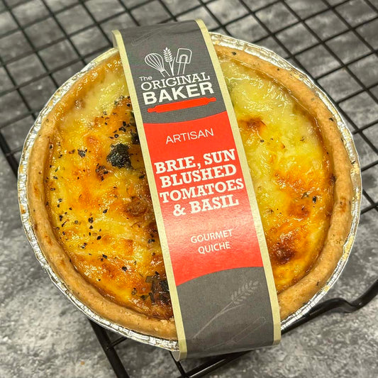 Brie, Roasted Tomato & Basil Quiche - Frozen Pack of 6