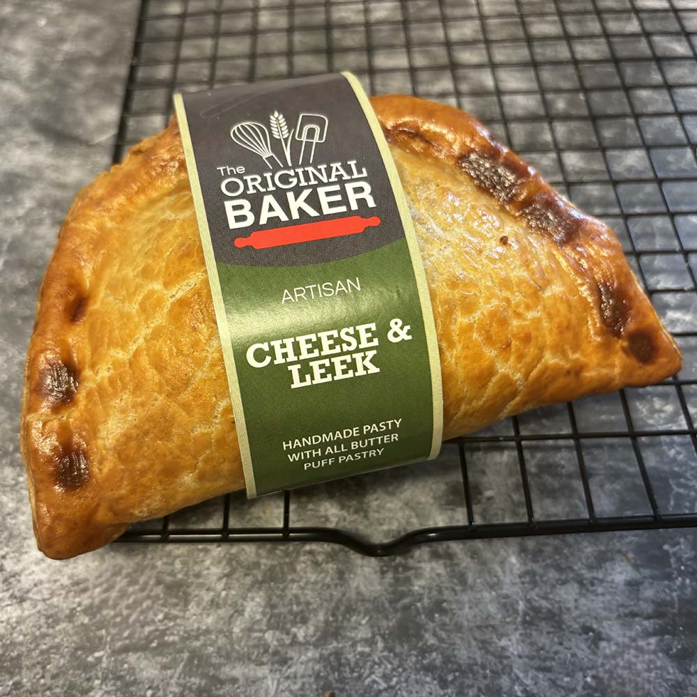 Cheese Leek & Onion Pasty - Frozen Pack of 6