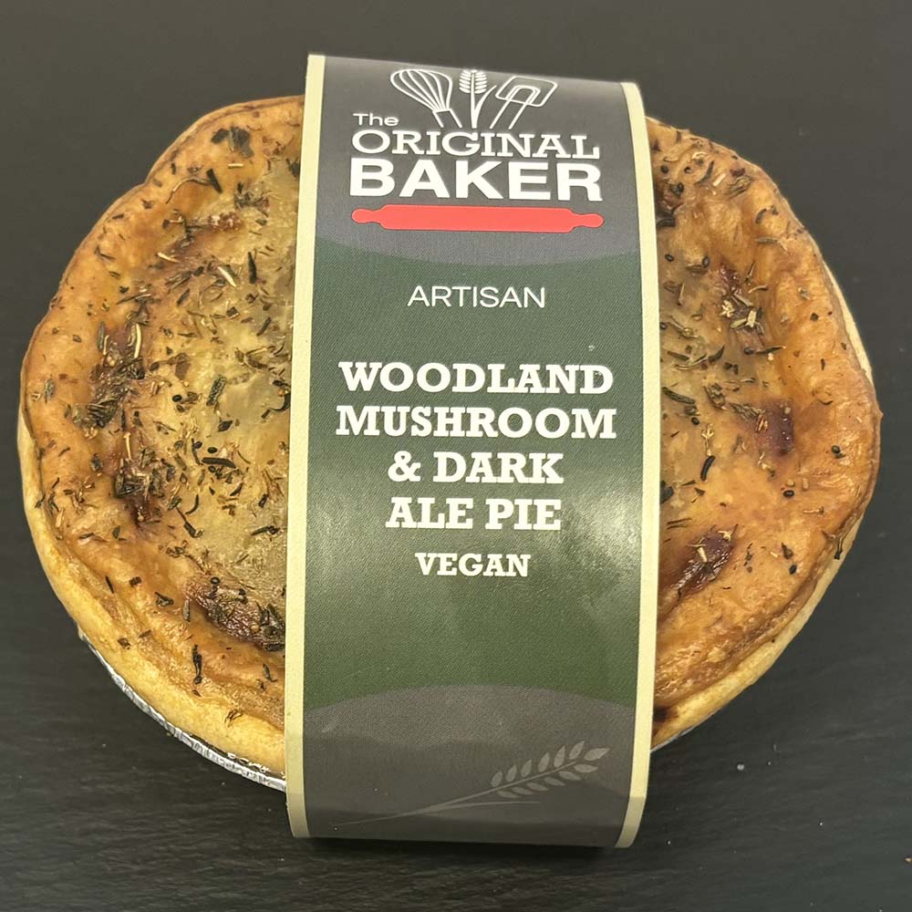 Woodland Mushroom & Dark Ale Pie - Frozen Pack of 6