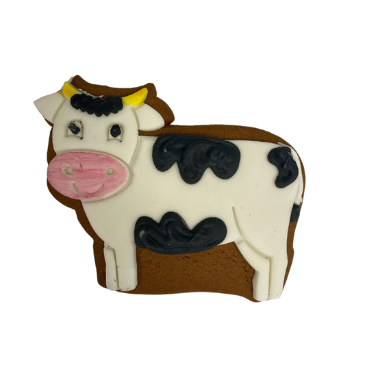 Chloe The Cow Gingerbread Biscuit